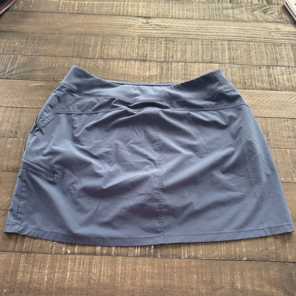 Orvis Skort Women's Extra Large Blue Moisture Wicking Golf Tennis Mini Skirt